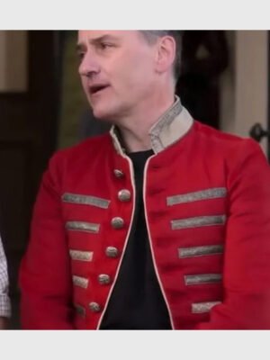 A Castle for Christmas 2021 Lee Ross Red Jacket