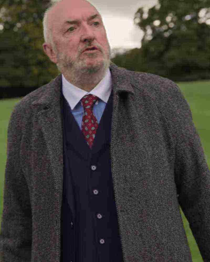 A Castle for Christmas Grey Trench Coat