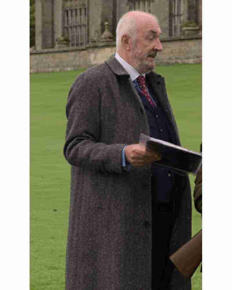 A Castle for Christmas Grey Trench Coat - Image 2