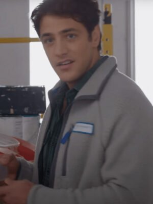 A Godwink Christmas A Miracle of Love Alberto Frezza Gray Shearling Jacket 