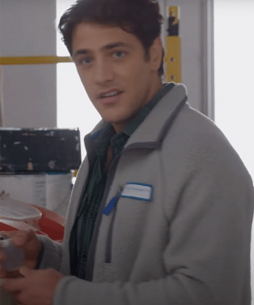 A Godwink Christmas A Miracle of Love Alberto Frezza Gray Shearling Jacket