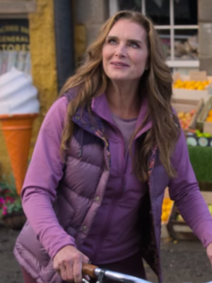 A Castle for Christmas 2021 Brooke Shields Purple Vest