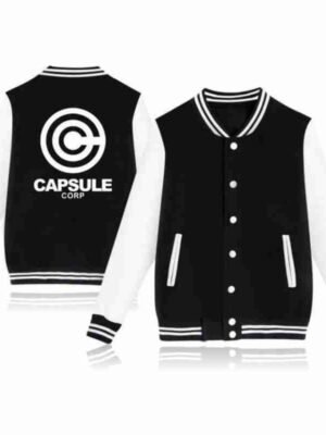 Alternative view of Capsule Corp Varsity Jacket Dragon Ball Z Letterman Jacket