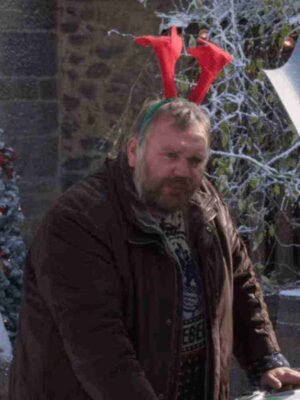 Castle for Christmas Leather Jacket