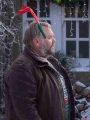 Alternative view of Castle for Christmas Leather Jacket