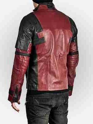 Alternative view of Ryan Reynolds Deadpool Motorcycle Jacket