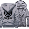 Dragon Ball Capsule Corp Thick Grey Hoodie