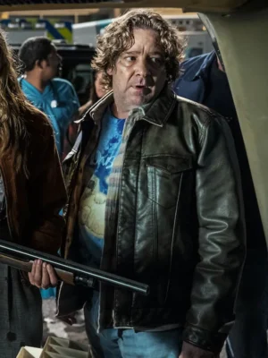 Alternative view of Halloween Kills Robert Longstreet Leather Jacket