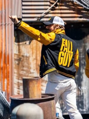 Alternative view of The Fall Guy Letterman Varsity Jacket
