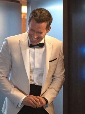 Red Notice Ryan Reynolds White Blazer