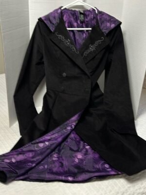 The Nightmare Before Christmas Black Trench Coat With Hood