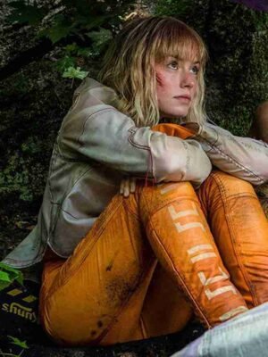 Alternative view of Daisy Ridley Chaos Walking White Round-Neck Pullover Jacket