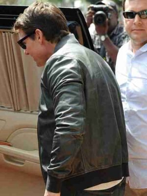 Alternative view of Tom Cruise Grey Leather Jacket
