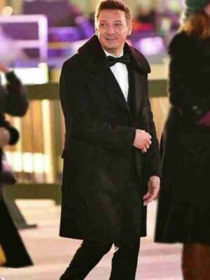 Jeremy Renner Hawkeye 2021 Black Coat