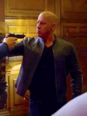 Dominic Toretto Fast 9 Black Leather Jacket
