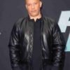 Fast & Furious 9 Vin Diesel Black Leather Bomber Jacket