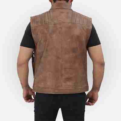 Legendary Finn Star Wars Rise of the Skywalker Leather Vest Style - Image 3