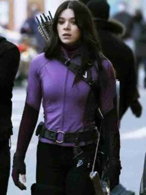 Kate Bishop Hawkeye Purple Leather Jacket
