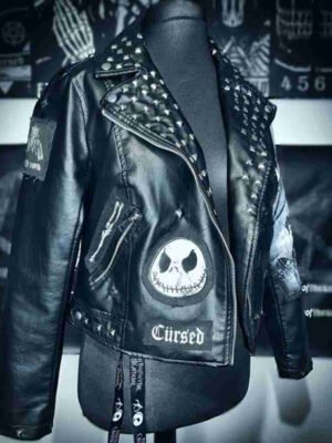 Fearless Nightmare Before Christmas Faux Leather Jacket Style