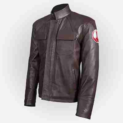 Fearless Poe Dameron Star Wars The Last Jedi Leather Jacket Style - Image 2