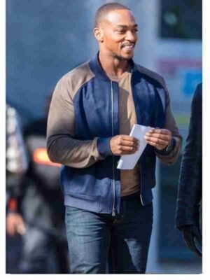 Sam Wilson Falcon and the Winter Soldier Varsity Bomber Jacket