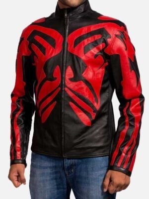 Alternative view of Fearless Star Wars Darth Maul Leather Jacket Style