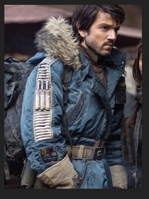Alternative view of Fearless Star Wars Rogue One Cassian Andor Parka Jacket Style